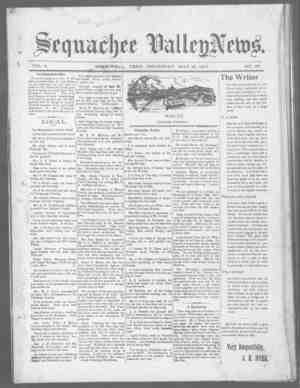 Sequachee Valley News Newspaper May 13, 1897 kapağı
