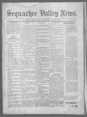 Sequachee Valley News Newspaper May 20, 1897 kapağı