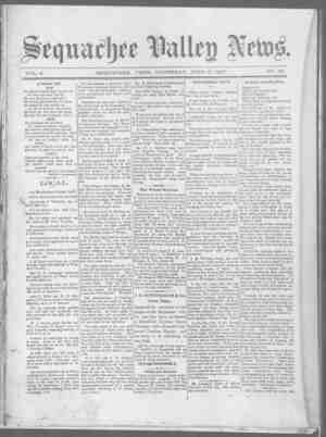 Sequachee Valley News Newspaper June 17, 1897 kapağı