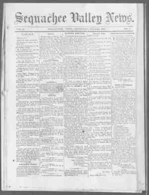 Sequachee Valley News Newspaper July 29, 1897 kapağı