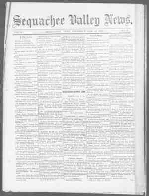 Sequachee Valley News Newspaper August 12, 1897 kapağı