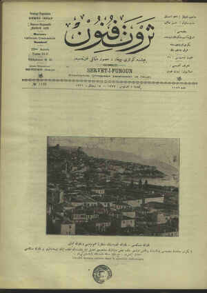 Servet-i Fünun Dergisi 21 Ağustos 1913 kapağı