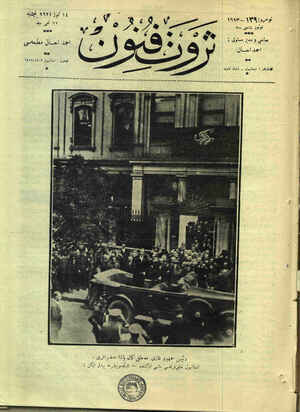 Servet-i Fünun Dergisi 14 Temmuz 1927 kapağı