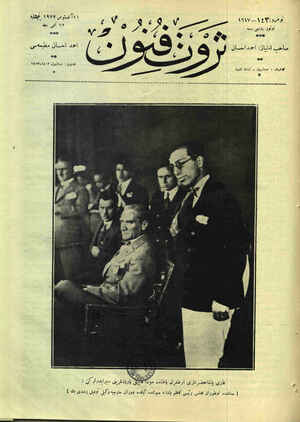 Servet-i Fünun Dergisi 11 Ağustos 1927 kapağı