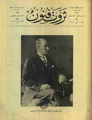 Servet-i Fünun Dergisi 20 Ekim 1927 kapağı