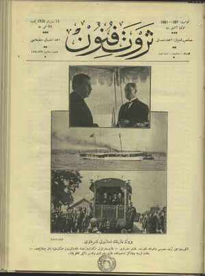Servet-i Fünun Dergisi 14 Haziran 1928 kapağı