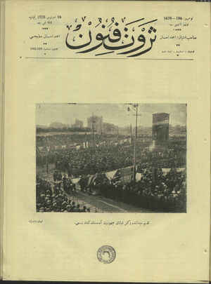 Servet-i Fünun Dergisi 16 Ağustos 1928 kapağı