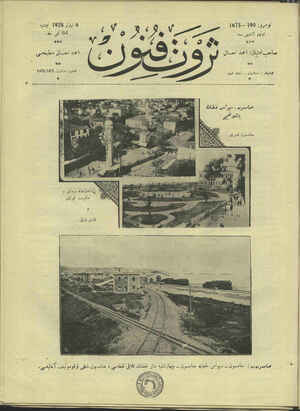 Servet-i Fünun Dergisi 6 Eylül 1928 kapağı