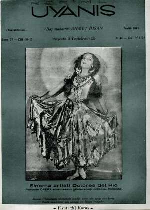 Servetifunun (Uyanış) Dergisi 3 Ekim 1929 kapağı
