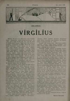     ii S.a Si 7 e İN iş a 5 No. 1797—112 Lâtin edebiyatı VİRGİLİUS Militan 70 sene ewvel Manto'da doğum Virgilins dünya ...