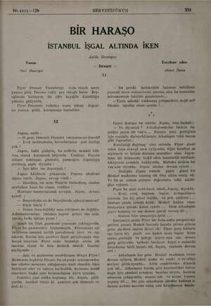  No.1811—126 SERVETİFÜNÜN 351 BİR HARAŞO İSTANBUL İŞGAL ALTINDA İKEN Acide Russigue Yazan Tercüme eden — Devam — Panl Haurigol