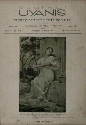 Servetifunun (Uyanış) Dergisi 21 Mayıs 1931 kapağı