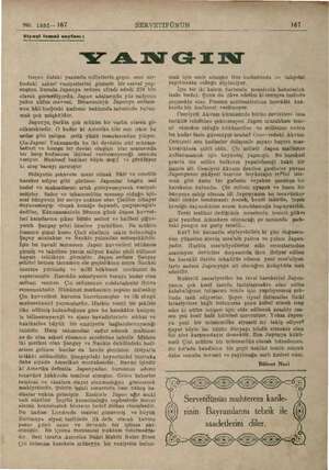  'No. 1862—167 SERVETİFÜNUN 167 Siyaşi temali sayfası : &wW— A NIGIN Geçen dafaki yazımda milletlerin geçen sene zar- fındaki