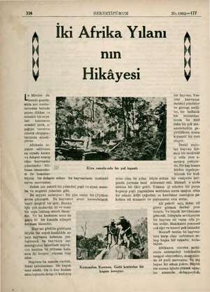  336 |“ Miroire du monde gazete- sinin şon nusha- larından birinde şayan dikkat ve meraklı bir sey hat (o hatırasına tesadüf