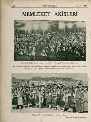  68 SERVETİFÜNUN No.1872—187 MEMLEKET AKİSLERİ Ankara'da Halkevlerinin açılma merasiminde Recep Beyin nutkunu dinliyenler. 24