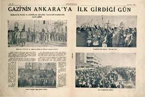  ilmi No.1894—214 GAZİ'NİN ANKARA'YA Ankara'da köylü ve şehirlilerin iştirakile hararetli tezahüratla "it edildi. Bundan on