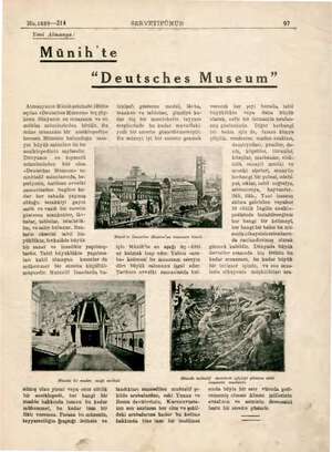 No.1899—214 Yeni Almanya: SERVETİFÜNUN Münih te “Deutsches Museum” Almanyanın Münihşehrinde 1925te açılan «Deutsches Museum»