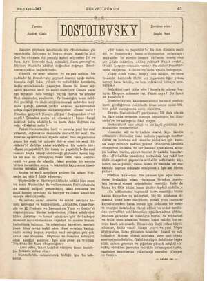   No.1948—263 SERVETİFÜNUN 63 ; 9x9 5 , 3 Yazan: DOSTOLEVSKY İ Tercüme eden : i Andr& Gide Mİ ; Bazıları şüphesiz kendisinde