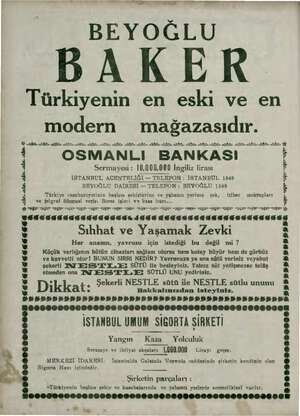  Mi a kimin om ei para BEYOĞLU BAKER Türkiyenin en eski ve en modern mağazasıdır. BİLE İZ. Na AY a AY AY Nİ AY a A Na İZ İZ NR