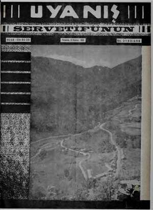 Servetifunun (Uyanış) Dergisi 23 Haziran 1938 kapağı