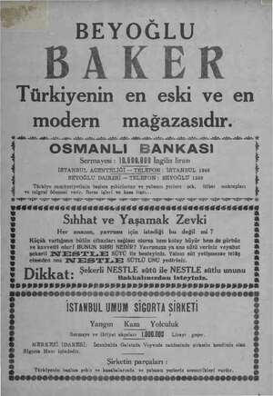   BEYOĞLU DAKER Türkiyenin en eski ve en modern mağazasıdır. BİLE. 02 A AZ a İZA NN a Aİ Aİ ŞE Nİ İZ NY İZ Aİ ğe İZ a 1...
