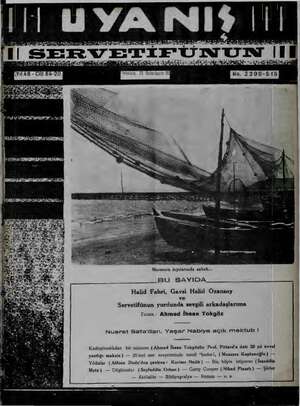 Servetifunun (Uyanış) Dergisi 20 Ekim 1938 kapağı