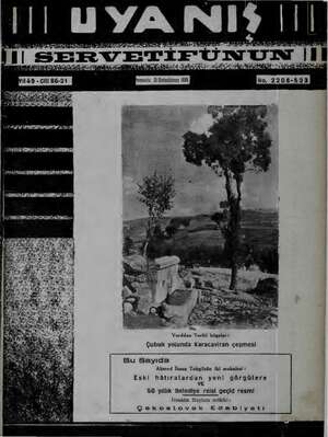 Servetifunun (Uyanış) Dergisi 15 Aralık 1938 kapağı