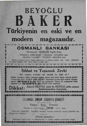  BEYOĞLU DAKER Türkiyenin en eski ve en modern mağazasıdır. Zn LE YA A İNİ İZ. YE AY NİZ AY Aİ İL Aİ Aİ NİZ İZ AŞ Aİ AĞ...