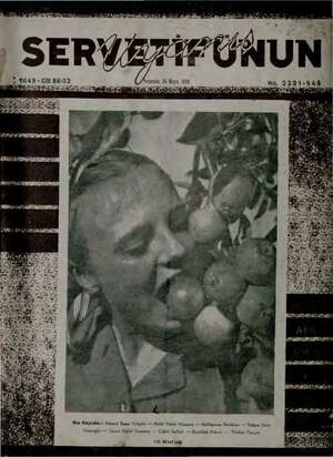 Servetifunun (Uyanış) Dergisi 25 Mayıs 1939 kapağı
