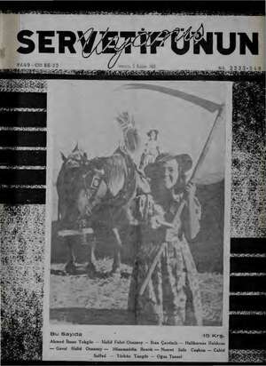 Servetifunun (Uyanış) Dergisi 8 Haziran 1939 kapağı
