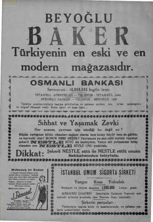  BEYOĞLU > ur DAKER Türkiyenin en eski ve en modern mağazasıdır. YE a EZ NE A İZ Nİ İZ İZ İY a En YE İN A Nİ Y.N İĞ A a 4...