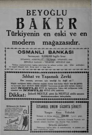    BEYOĞLU DAKER Türkiyenin en eski ve en modern mağazasıdır. Aİ. NİZ. ar. AY ağn AZA AY Aİ AYI Aİ ğa AĞ Aİ a İL Aİ YE İn ŞE A
