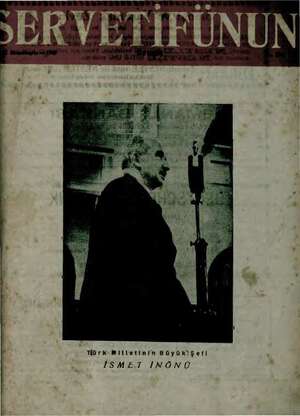 Servetifunun (Uyanış) Dergisi 31 Ekim 1940 kapağı