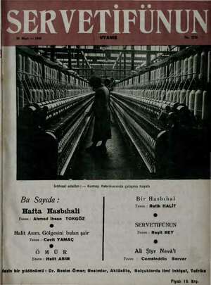 Servetifunun (Uyanış) Dergisi 20 Mart 1941 kapağı