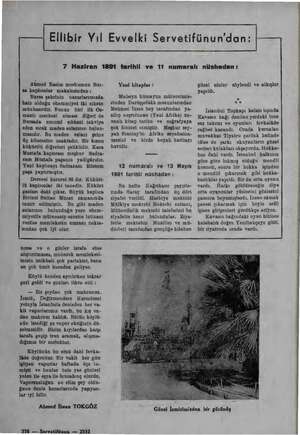    Ellibir Yıl Evvelki Servetifünun'dan: 7 Haziran 1891 tarihli Ahmed Rasim merhumun Bur- sa kaplıcalar makalesinden : Bursa