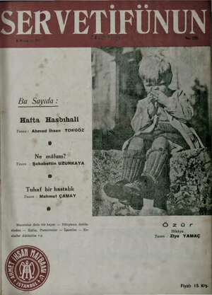 Servetifunun (Uyanış) Dergisi 8 Mayıs 1941 kapağı