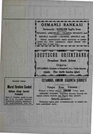    İn mis. sile. ğe. ağ. e. ağ. iğ. ağ 2 ağ ğe. el ağ OSMANLI BANKASI p b ç Sermayesi : 10,000,090 İngiliz lirası İSTANBUL...