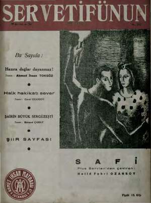 Servetifunun (Uyanış) Dergisi 19 Haziran 1941 kapağı
