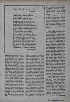    YA RADARI Şair Fikretin mezarında — Gençliğe — En önde bulunmak için erken gidiyordum, Yüzlerce ziyaretçi tahayyül...