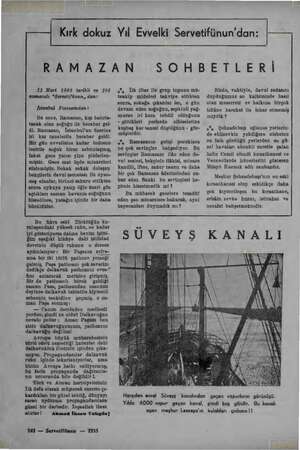    Kırk dokuz Yıl Evvelki Servetifünun'dan: 41 Mart 1893 tarihli ve 106 numaralı *Servetifünun,, dan: İstanbul Postasından: Bu