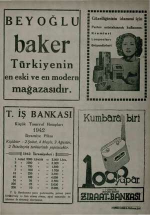  şa BEYOĞLU) baker Türkiyenin len eski ve en modern| mağazasıdır. masa Kremleri Losyonları Briyantinleri...