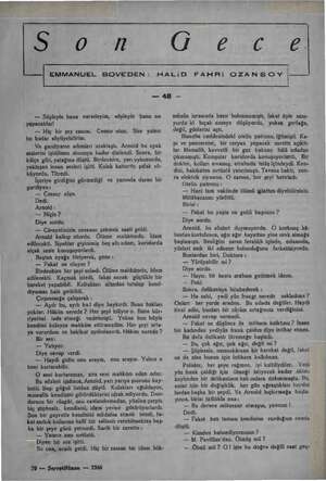    DD e EMMANUEL BOVE'DEN: HALID FAHRIi OZANSOY mma — ağ — — Söyleyin bana neredeyim, söyleyin bana ne yapacaklar! — Hiç bir