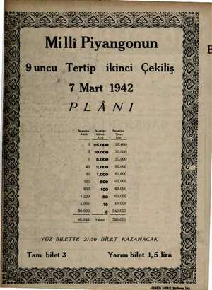    . MM e dmenizmemi “ Gm m KE YENER GK a ORA “NASA SY O ME 27 LİN ele OY N NO Za N Ci 4 / Y 9uncu Tertip ikinci Çekiliş 7...