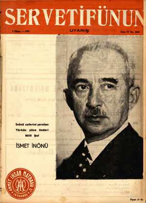 Servetifunun (Uyanış) Dergisi 2 Nisan 1942 kapağı