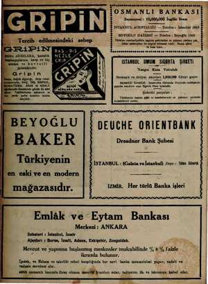  bam yy ald klami — A m GRİPİN —. Terek edilmesindeki sebep AĞRILARA, hastalık | nm karşı ve hiç | b © güsekikindir. Gripin