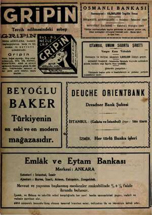  mm, gi, öze? Gü AŞ dh 2 B TW) :OSMANLI BANKASI U p Sermayesi : 10,000,000 İngiliz lirası İSTANBUL AÇENTALIĞI — Telefon:...