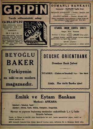    5 e m gi — KE E ——— Ee if - z i 4 ve kasa icarı... -EviErim OSMANLI BANKASI hi - —. Sermayesi : o) İngiliz lirası | i İSTAN