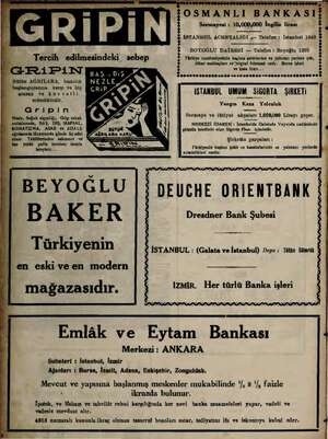     CGESiPiN Bütün AĞRILARA, hastalık başlangıçilarına karşı ve hiç ararsız ve kuvvetli | müsekkindir. Gripin Nezle, Soğuk...