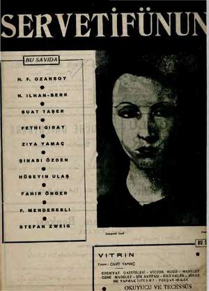 Servetifunun (Uyanış) Dergisi 10 Eylül 1942 kapağı