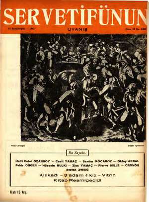 Servetifunun (Uyanış) Dergisi 15 Ekim 1942 kapağı